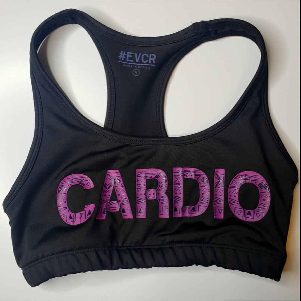 EVCR| Cardio Black Sports Bra